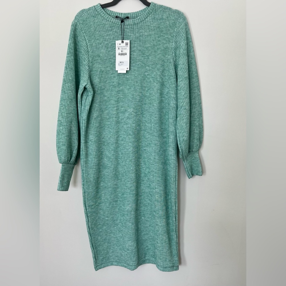 Zara Aqua sweater dress